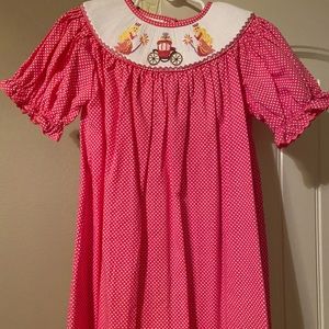 Castle & Crowns size 6 smocked Cinderella dress